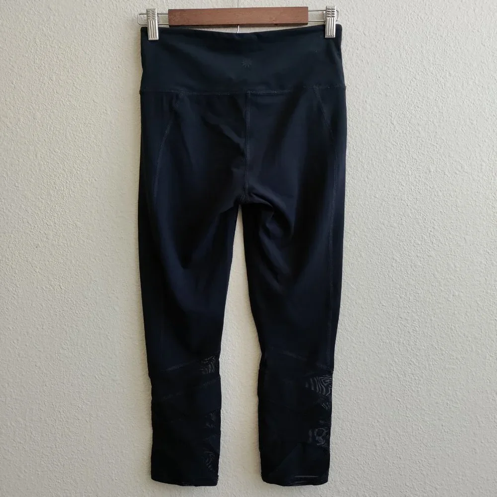 Athleta | Mantra High Rise Capri Mesh Panels Pants Size S - Picture 9 of 16